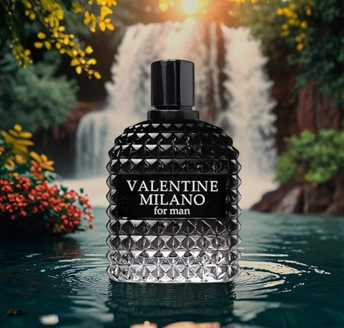 Fragrance for Men VALENTINE MILANO Eau de Parfum Natural Spray Men Cologne Masculine Scent 3.4 Fl Oz/100ML