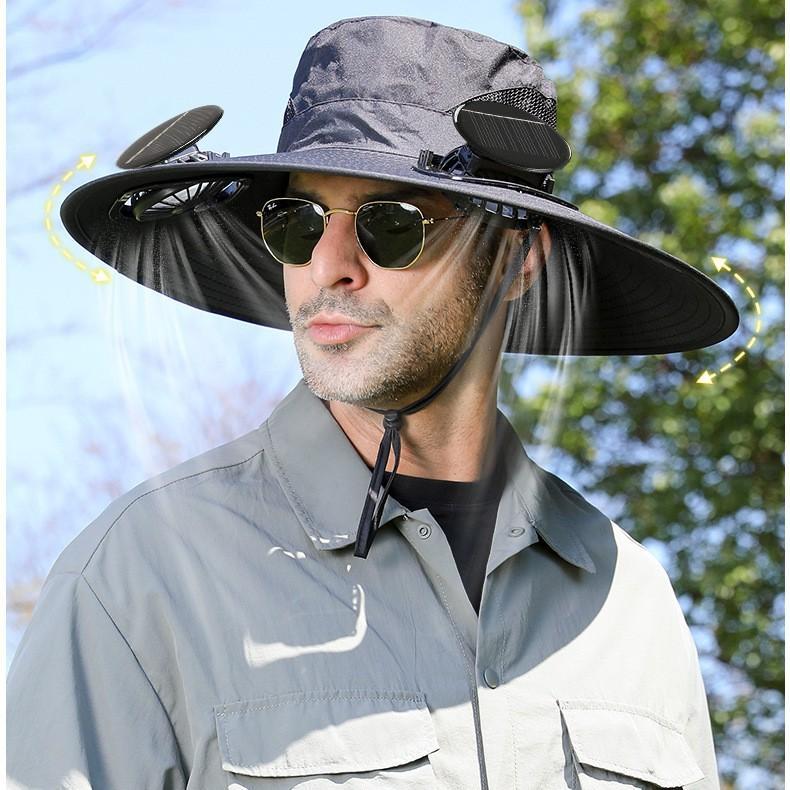 Hat With Fan For Camping
