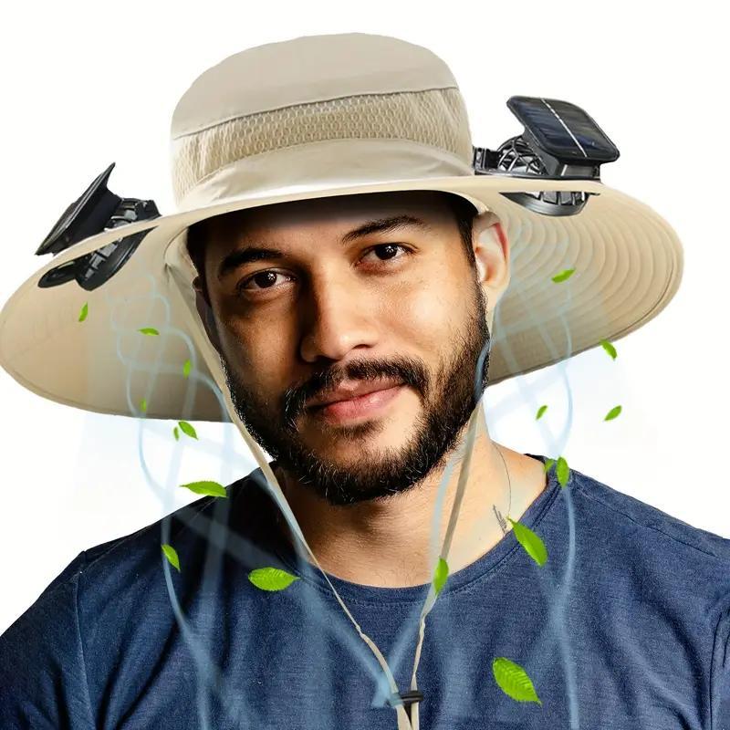 Hat With Fan For Camping