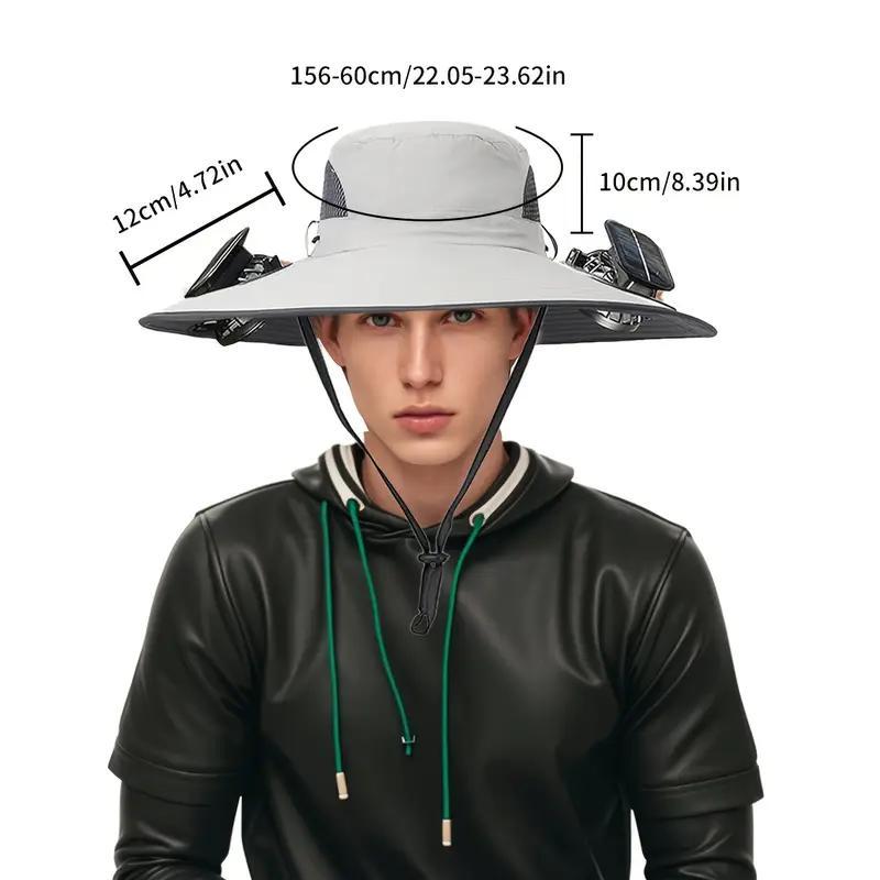 Hat With Fan For Camping